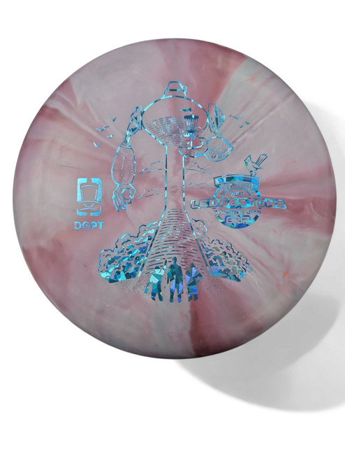 Vist Large View of Product Image Which is Used Discraft LEDGESTONE EDITION Disc Golf Mid Range Royal Blue