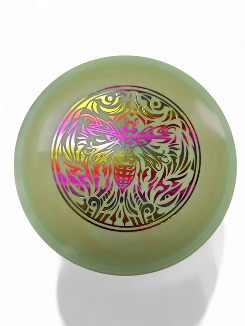 Vist Large View of Product Image Which is Used Discraft SWIRLY Disc Golf Mid Range Green