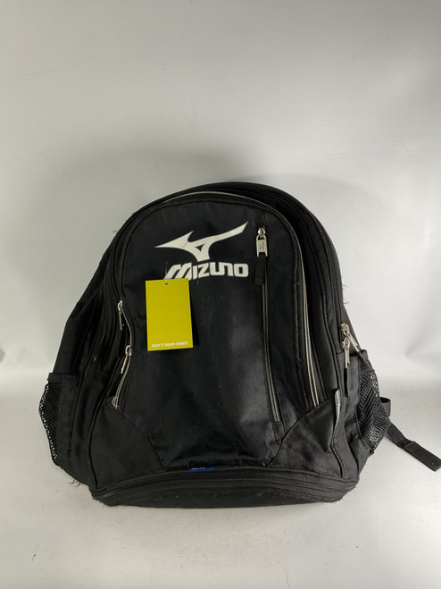 Used Mizuno BACK PACK BB/SB Player Backpack Black 11834-S000028652 Vist Large View of Product Image Which is Used Mizuno BACK PACK BB/SB Player Backpack Black