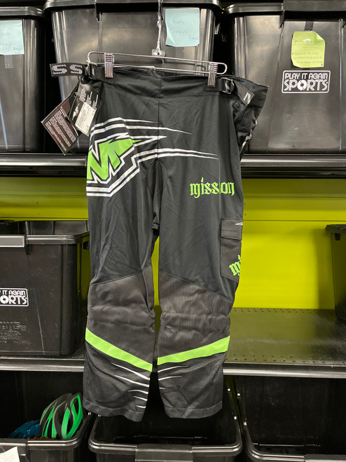 Used Mission AXIOM T6 STR HCKY PNT Youth Roller Pant Black MD 11801-S000035727