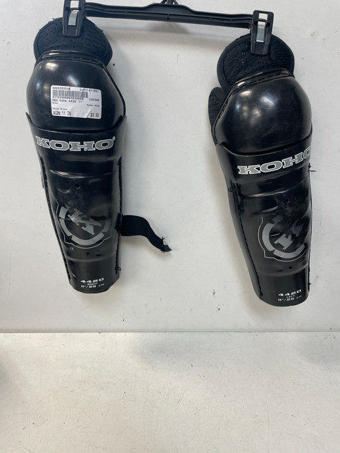 Used Koho 4420 Junior Shin Guards Black 11" 11891-S000293546