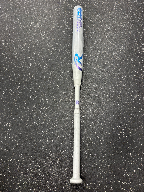 Vist Large View of Product Image Which is Used Rawlings MANTRA REVERSE NIW DEMO RFP5MR10 BB/SB Fastpitch Bat 34"