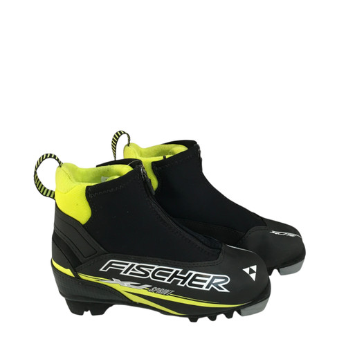 Vist Large View of Product Image Which is Used Fischer Boys NNN XC Ski Boots Black JR-01.5 11749-S000178186
