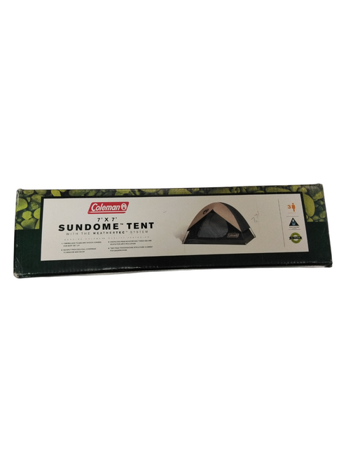 Used Coleman 7X7 SUNDOME TENT Multi-person & Family Tent Green 3-person 11866-S000017936