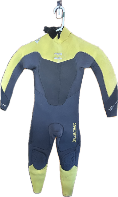 Vist Large View of Product Image Which is Used Billabong Junior Full Wetsuit Grey And Lime JR 10