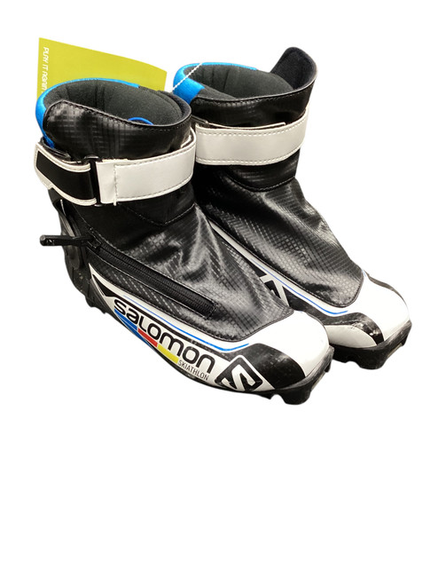 Vist Large View of Product Image Which is Used Salomon SKIATHON XC Ski Boots Black JR-03