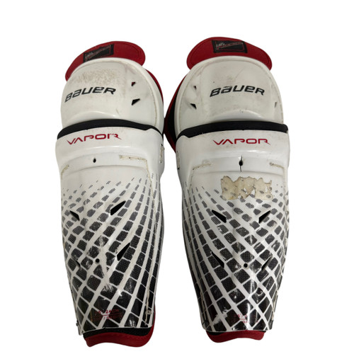 Used Bauer VAPOR Junior Shin Guards White 9 1/2" 11406-S000102171