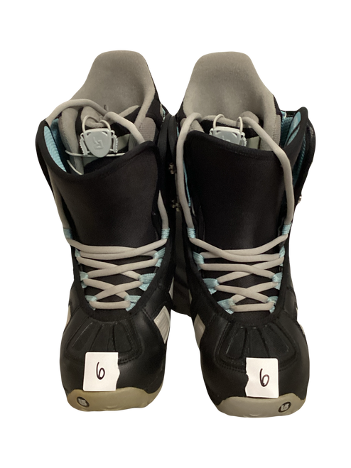 Used Burton FADER Womens Snowboard Boots Black Senior 6 11642-S000126139
