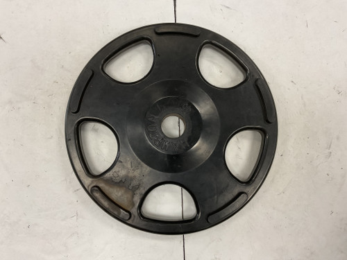 Vist Large View of Product Image Which is Used Hampton Olympic Grip Plate Black 45 lb