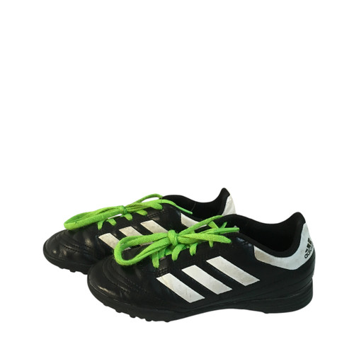 Vist Large View of Product Image Which is Used Adidas Soccer Indoor Shoes Black Junior 01