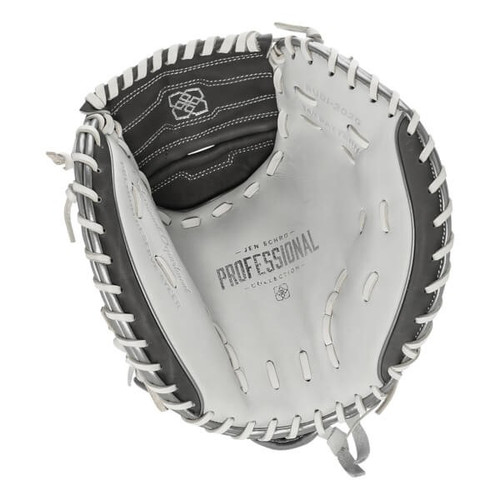 Vist Large View of Product Image Which is New Easton Professional Collection Jen Schro RUDI2020 Fastpitch Catcher's Mitt RH Throw 34"