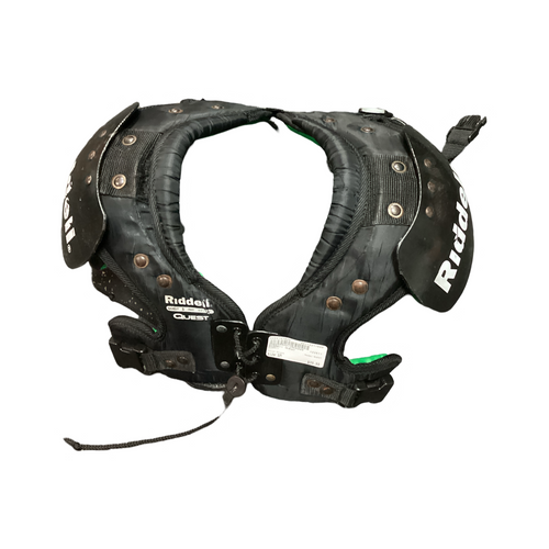 Used Riddell QUEST FB Shoulder Pads Black SM 11649-S000141825