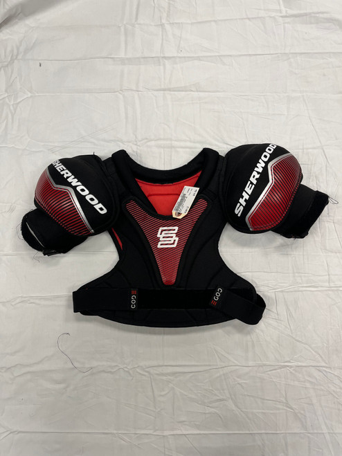 Vist Large View of Product Image Which is Used Sher-wood CODE Youth Shoulder Pads LG