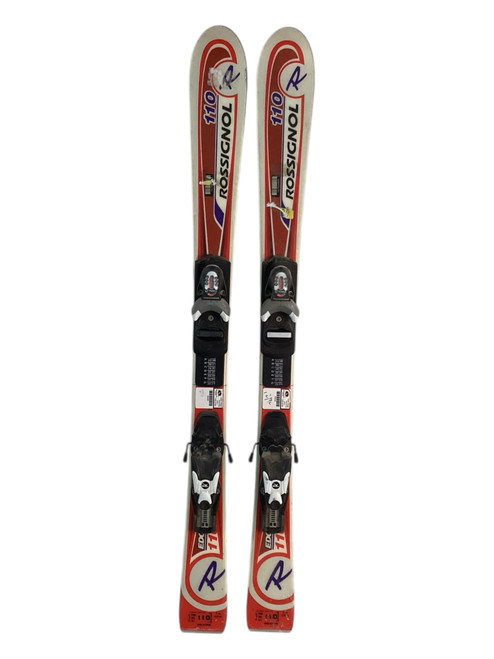 Vist Large View of Product Image Which is Used Rossignol EDGE Boys DH Ski/Binding White 110 cm 11709-S000062303