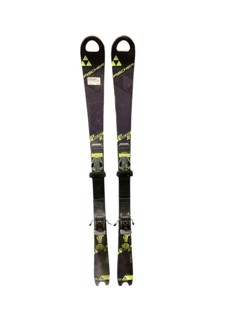 Vist Large View of Product Image Which is Used Fischer RC4 WORLDCUP SL Boys DH Ski/Binding Black 130 cm