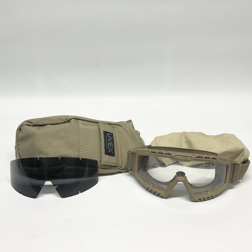 Vist Large View of Product Image Which is Used UVEX Tactical Goggles Adult Tan 11805-S000051113