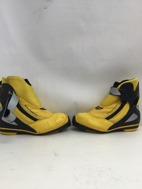 Vist Large View of Product Image Which is Used Salomon Boys SNS XC Ski Boots Yellow JR-03 10801-C000241709