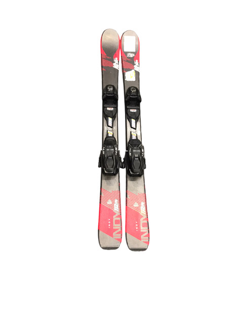 Vist Large View of Product Image Which is Used K2 INDY 112CM Boys DH Ski/Binding Red And Grey 112 cm