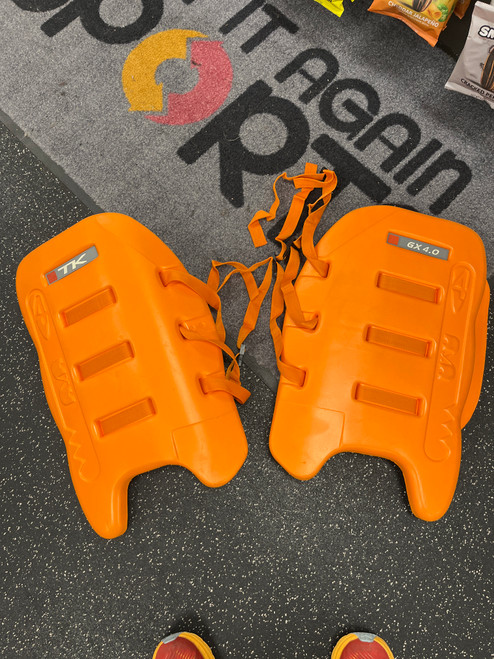 Used TK GX 4.0 Goalie Leg Pads Inter Orange MD 11801-S000035883