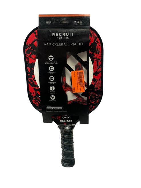 Vist Large View of Product Image Which is New ONIX RECRUIT V4 Pickleball Paddle Red 11731-S000127214