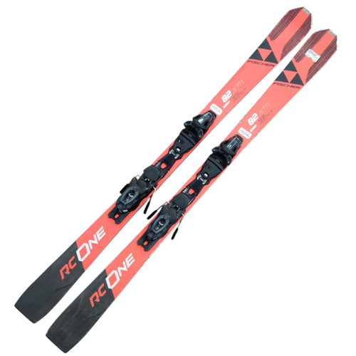 Vist Large View of Product Image Which is Used Fischer RC ONE 82 XTR Mens Down Hill Ski/Binding Red 159 cm 11218-S000391161