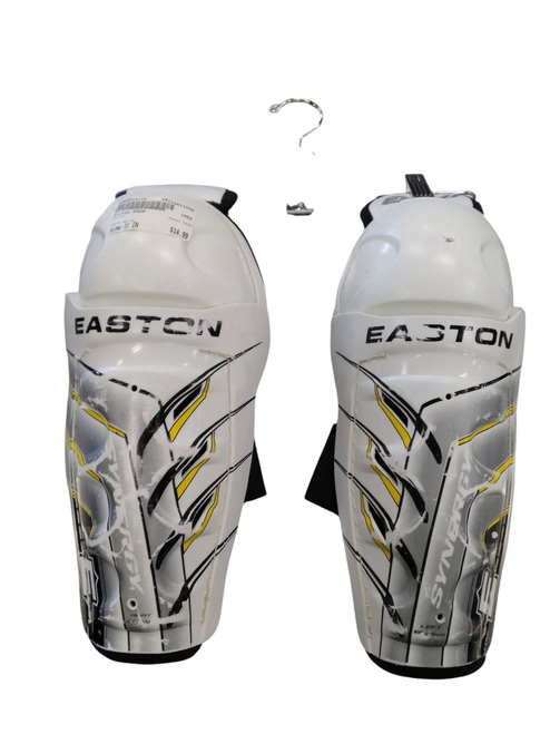 Vist Large View of Product Image Which is Used Easton EQ20 Junior Shin Guards White 10" 11856-S000014715