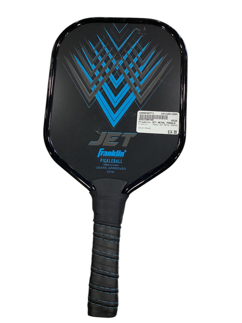 Vist Large View of Product Image Which is Used Franklin JET METAL PADDLE Pickleball Racquet Black 11884-S000039771