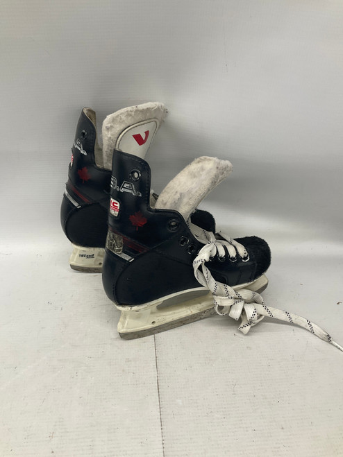Vist Large View of Product Image Which is Used VIC USA SKATES Youth Hockey Skate Black Youth 10.0