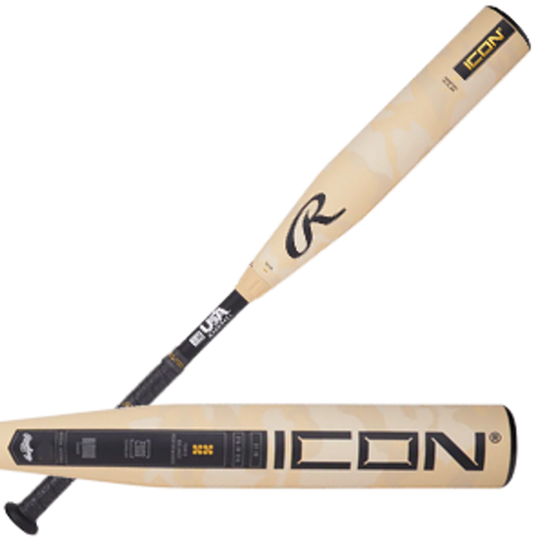 New Rawlings ICON BB/SB USA 2 5/8 Bat 31" 11851-RAWR00704375