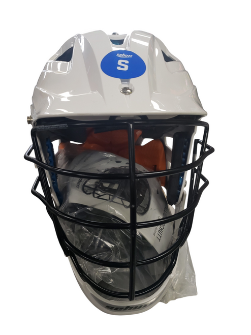 Vist Large View of Product Image Which is Used Schutt STX STALLION 575 Lacrosse Helmet White SM
