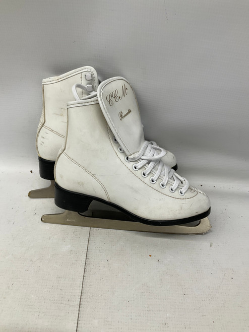Vist Large View of Product Image Which is Used CCM FIGURE SKATES Girls Figure Skate White Junior 03