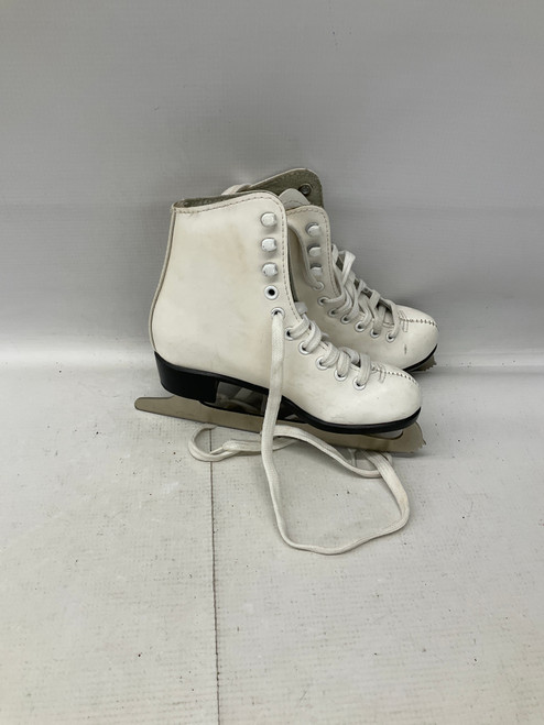 Vist Large View of Product Image Which is Used CCM FIGURE SKATES Girls Figure Skate White Youth 12.0