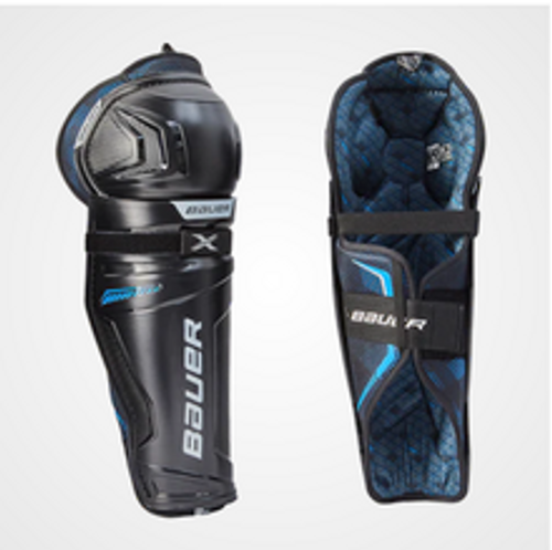 Vist Large View of Product Image Which is New Bauer X Shin Pad 11" 11771-BARSG-X-11