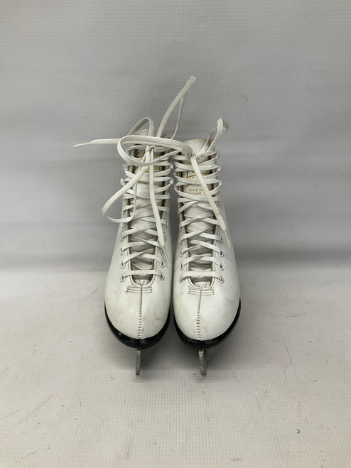 Vist Large View of Product Image Which is Used Lange FIGURE SKATES Girls Figure Skate White Youth 12.0