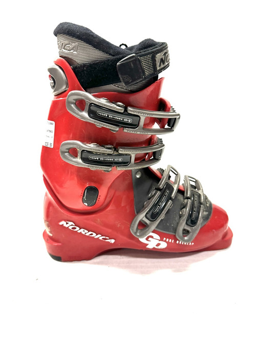 Used Nordica GP Boys DH Ski Boot Red 245 MP - M06.5 - W07.5 11860-S000282945