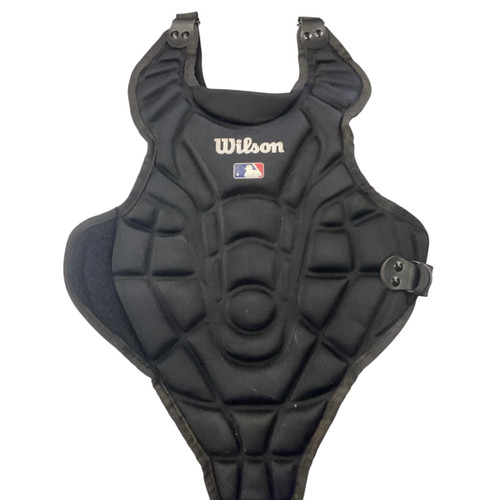 Vist Large View of Product Image Which is Used Wilson CHEST PROTECTOR Catchers Chest Protector Black T-Ball