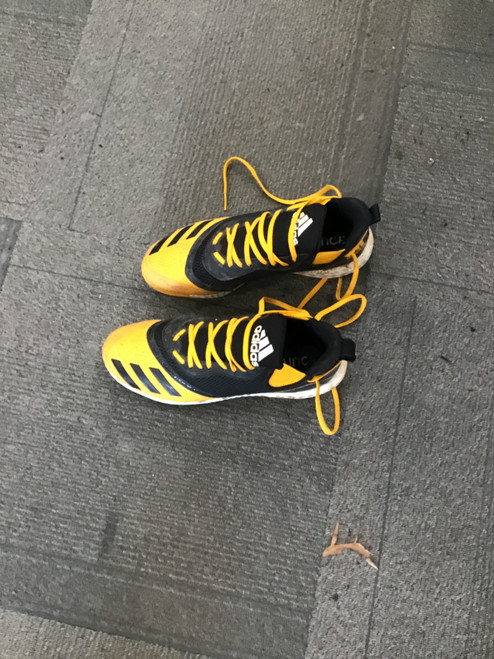 Used Adidas BASEBALL CLEATS BB/SB Cleats Yellow Senior 11.5 11614-S000204249