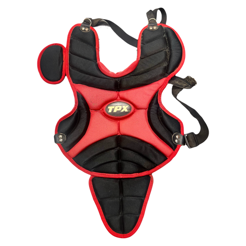 Vist Large View of Product Image Which is Used Louisville Slugger TPX OMAHA Catchers Chest Protector Red Junior