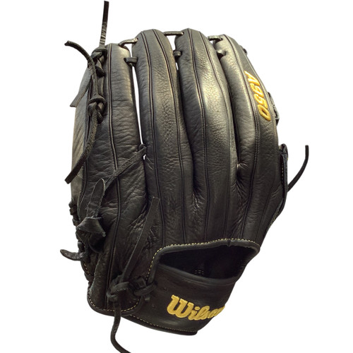 Vist Large View of Product Image Which is Used Wilson A950 BB/SB Glove RH Throw Black 13"