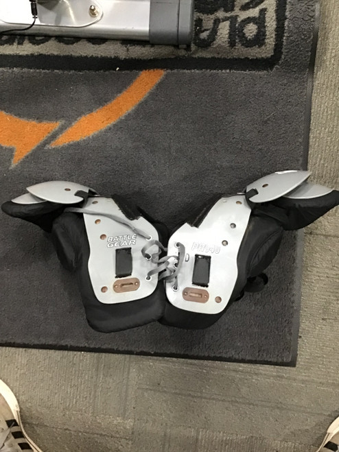 Vist Large View of Product Image Which is Used BATTLE GEAR MED FB Shoulder Pads Grey MD 11614-S000204295