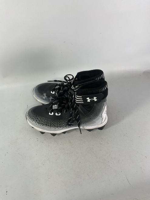Vist Large View of Product Image Which is Used Under Armour Jr FB Cleats Black Junior 03.5
