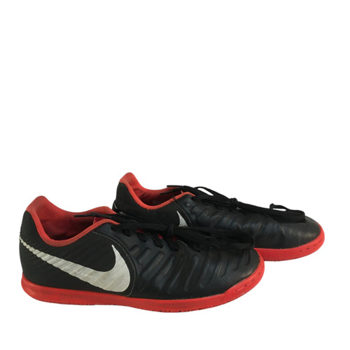 Vist Large View of Product Image Which is Used Nike Soccer Indoor Shoes Black Senior 5.5