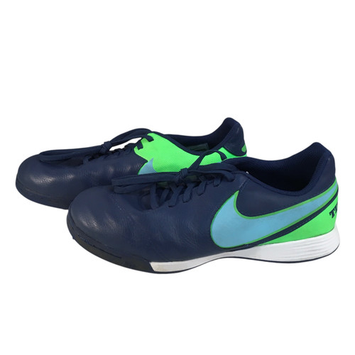 Vist Large View of Product Image Which is Used Nike Soccer Indoor Shoes Green Senior 6