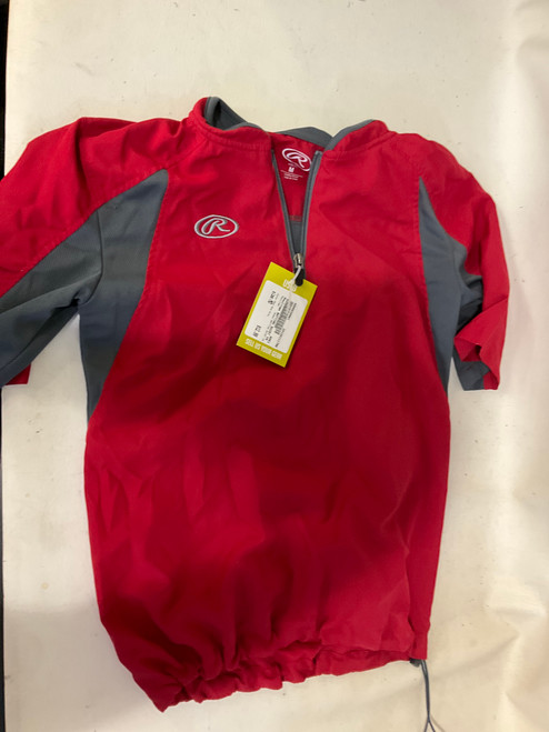 Used Rawlings BATTING SHIRT YM BB/SB Jersey Red And Grey MD 11790-S000038981