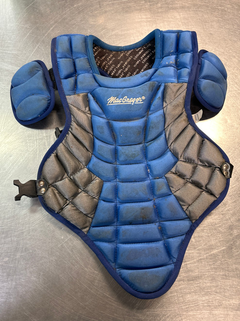 Vist Large View of Product Image Which is Used MacGregor CHEST PROTECTOR Catchers Chest Protector Royal Blue Youth