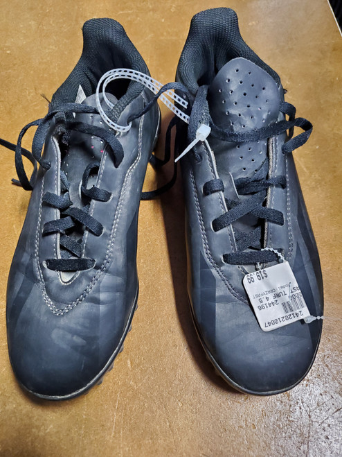 Vist Large View of Product Image Which is Used Adidas CRAZYFAST Soccer Turf Shoes Black Junior 04.5