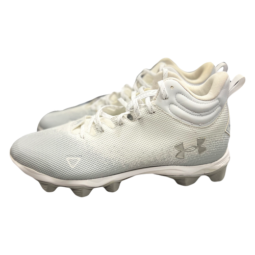 Vist Large View of Product Image Which is Used Under Armour 3025083-100 Adult FB Cleats White Senior 13