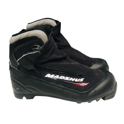 Vist Large View of Product Image Which is Used Madshus NORDIC NNN Boys NNN XC Ski Boots Black JR-03 11816-S000258276