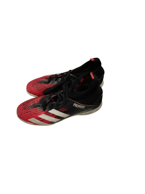 Vist Large View of Product Image Which is Used Adidas Soccer Indoor Shoes Red Junior 03