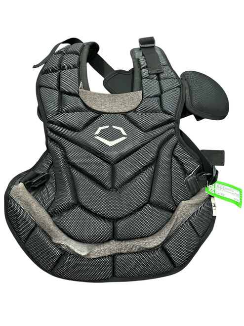 Vist Large View of Product Image Which is Used Evoshield PROSRZ Catchers Chest Protector Black Adult